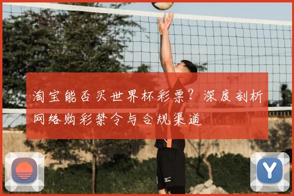 淘宝能否买世界杯彩票？深度剖析网络购彩禁令与合规渠道