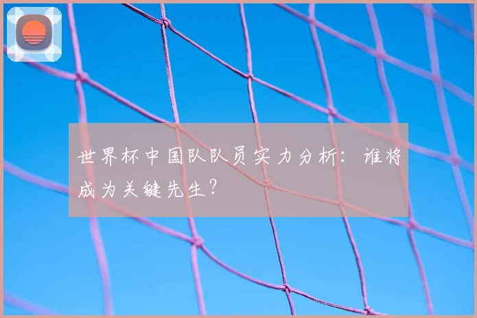 世界杯中国队队员实力分析：谁将成为关键先生？