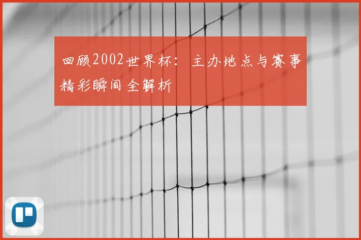 回顾2002世界杯：主办地点与赛事精彩瞬间全解析